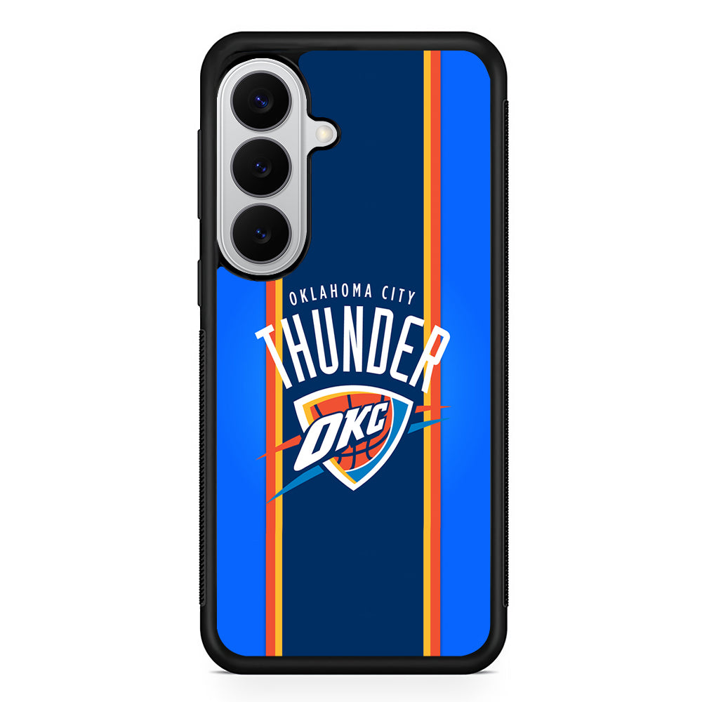 Oklahoma City Thunder Logo Samsung Galaxy S26 Case | Protective Rubber Cover