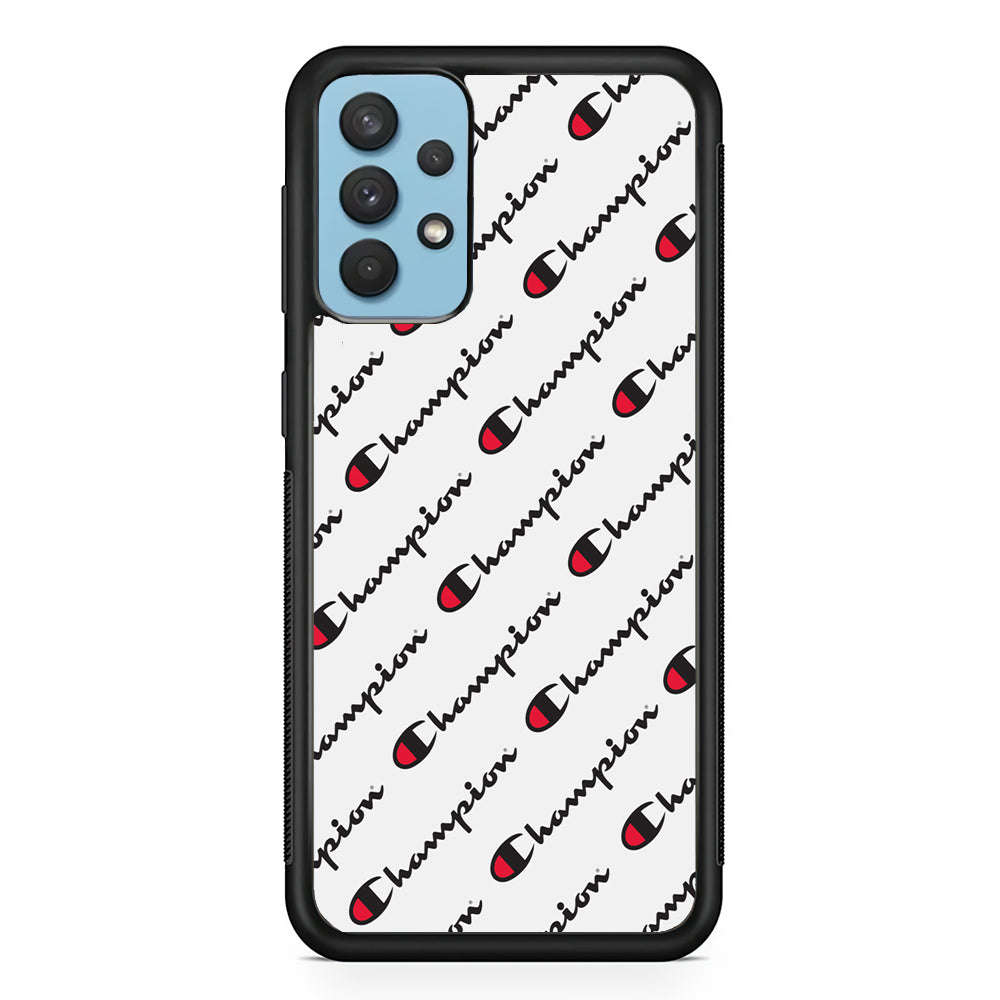 Champion Ebon-Ashgray Samsung Galaxy A32 Case | Slim Rubber Case for Samsung Galaxy A32