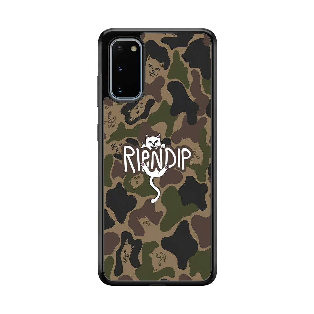 Rip N Dip Green Camo Samsung Galaxy S20 Case | Slim Rubber Case for Samsung Galaxy S20