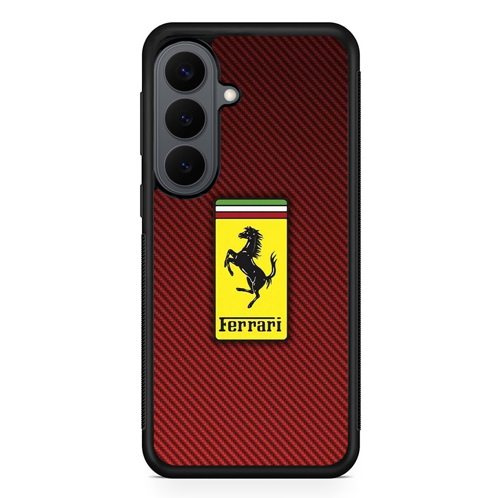 Ferrari Bloodshot Fiber Samsung Galaxy S26 Plus Case | Durable Samsung Galaxy S26 Plus Cover