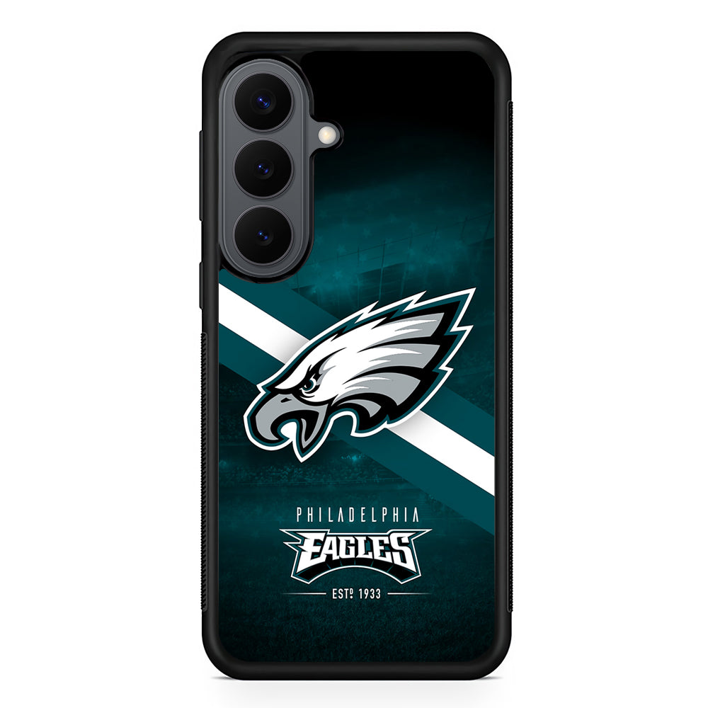 Philadelphia Eagles Logo Samsung Galaxy S26 Plus Case | Slim Rubber Case for Samsung Galaxy S26 Plus