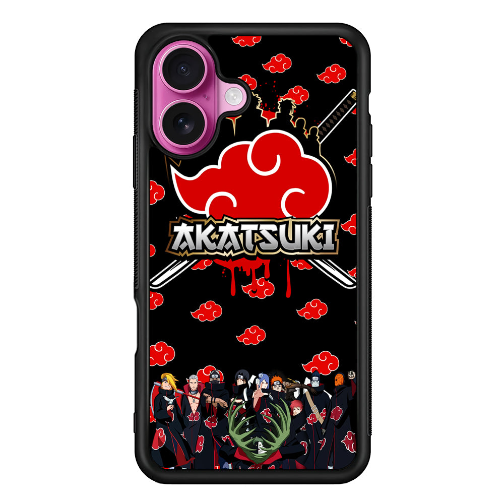 Naruto Akatsuki Squad iPhone 17 Case | Slim Protective Rubber Phone Cover