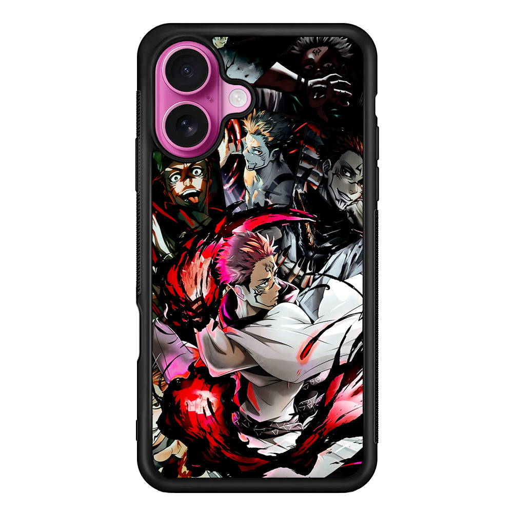 Sukuna Jujutsu Kaisen Cool Art iPhone 17 Case | Slim Protective Rubber Phone Cover
