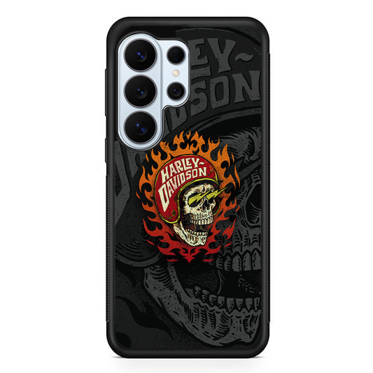 Harley Davidson Flaming Rider Samsung Galaxy S26 Ultra Case | Protective Phone Cover