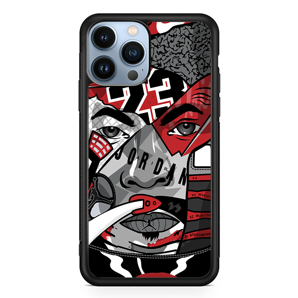 Air Jordan Warrior's Eyes 2D Rubber Phone Case | Slim Protective Phone Case