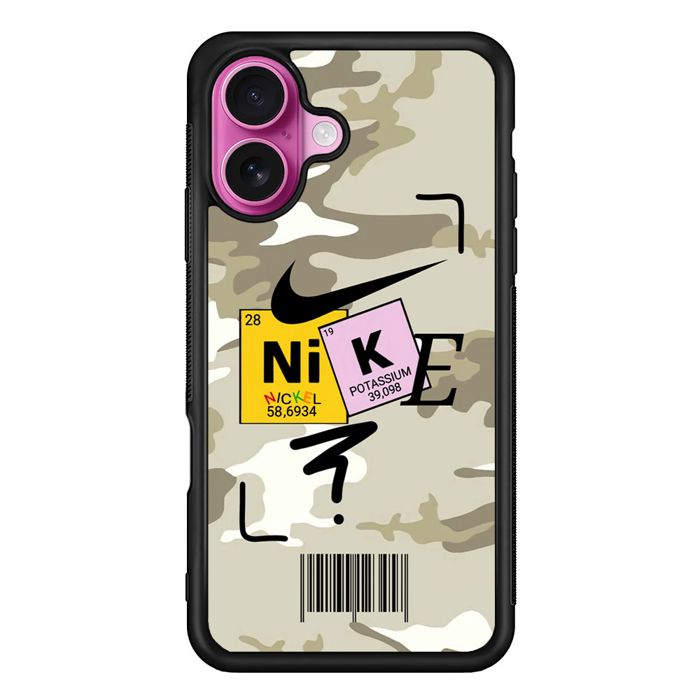 Nike Chemical Formula iPhone 17 Case - Slim Rubber Case for iPhone 17