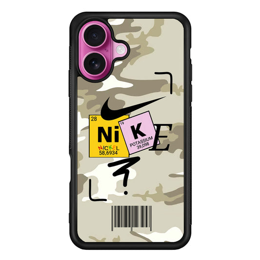 Nike Chemical Formula iPhone 17 Case - Slim Rubber Case for iPhone 17