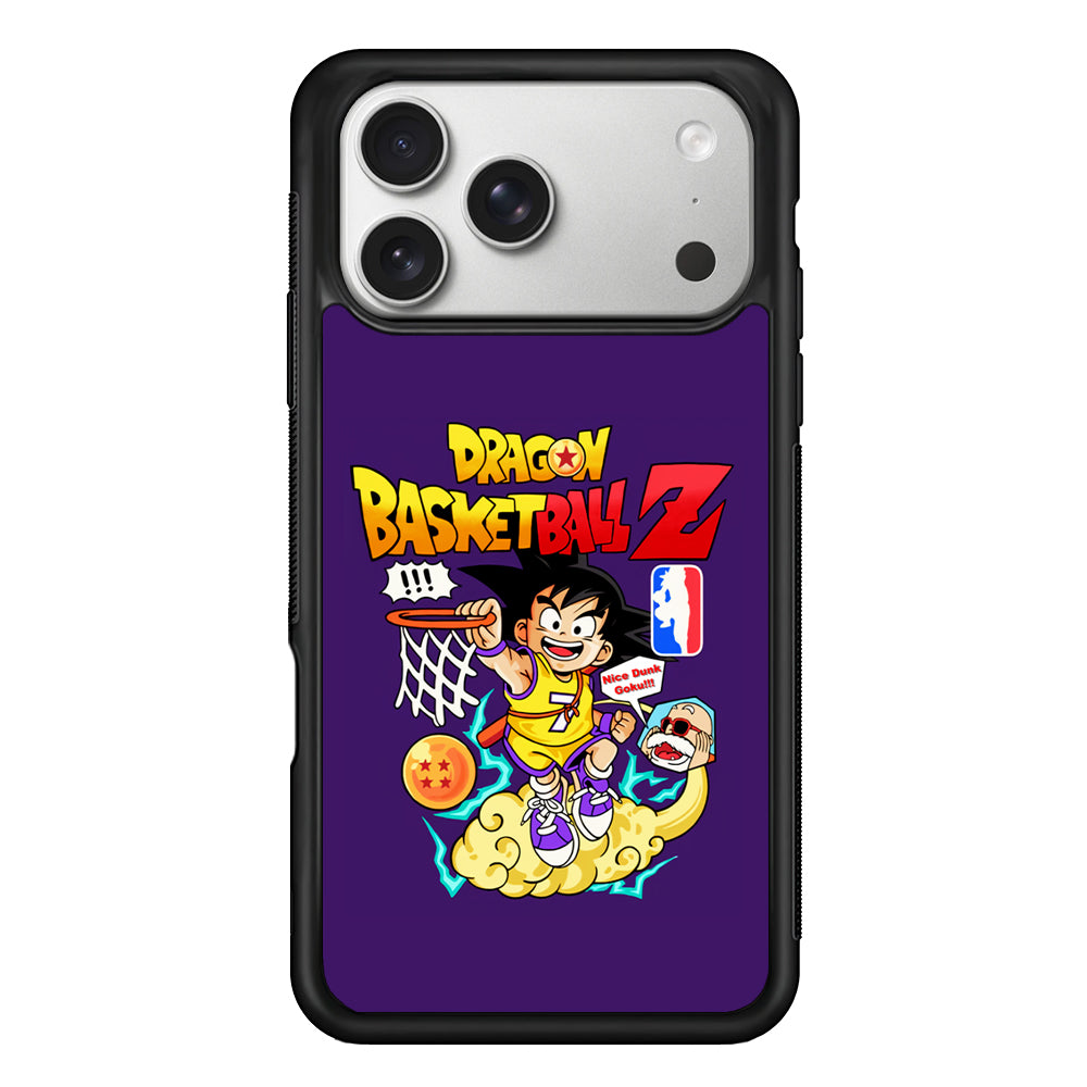 Dragon Ball Goku NBA iPhone 17 Pro Case | Slim Rubber Case for iPhone 17 Pro
