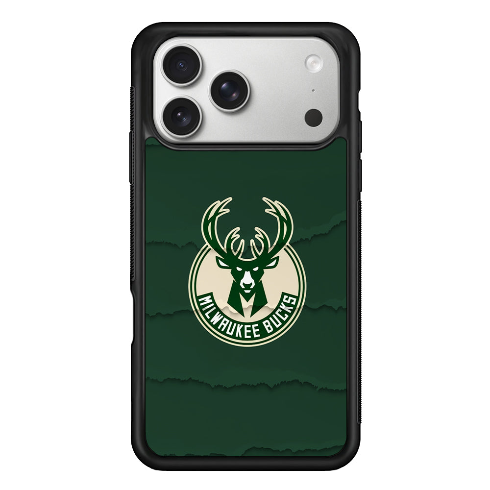Milwaukee Bucks Logo iPhone 17 Pro Case | Slim Rubber Case for iPhone 17 Pro
