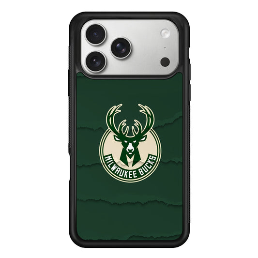 Milwaukee Bucks Logo iPhone 17 Pro Case | Slim Rubber Case for iPhone 17 Pro