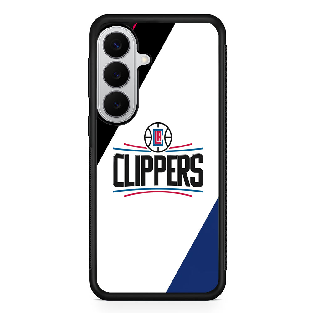LA Clippers Logo Samsung Galaxy S26 Case | Protective Rubber Cover