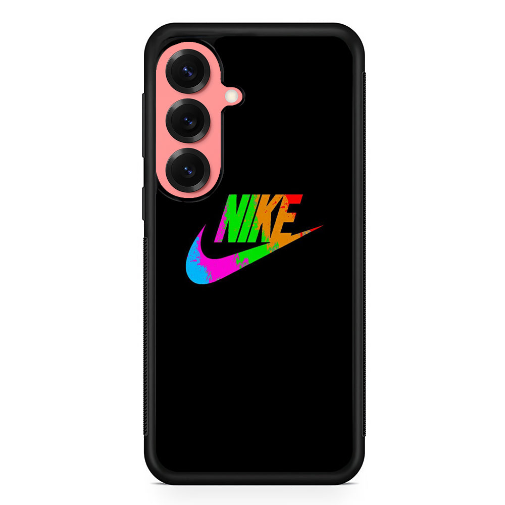 Nike Word Rainbow Samsung Galaxy S25 Case | Slim Protective Cover for Samsung Galaxy S25