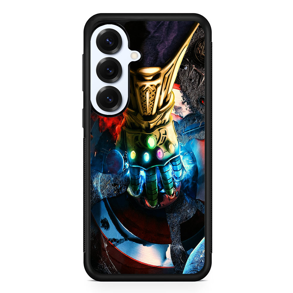 Avengers Infinity Thanos Gauntlet Samsung Galaxy S25 Plus Case | Slim Rubber Cover for Samsung Galaxy S25 Plus