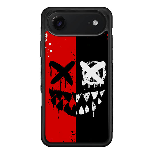 Bad Smiley Face Red Black iPhone 17 Air Case | Protective Case for iPhone 17 Air