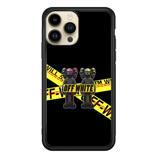 Kaws Twin Off White iPhone 14 Pro Case | Slim Rubber Case for iPhone 14 Pro