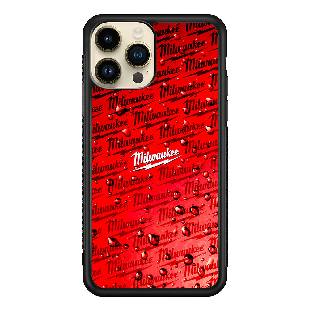 Milwaukee Tool Water Droplet iPhone 14 Pro Case | Slim Rubber Case for iPhone 14 Pro