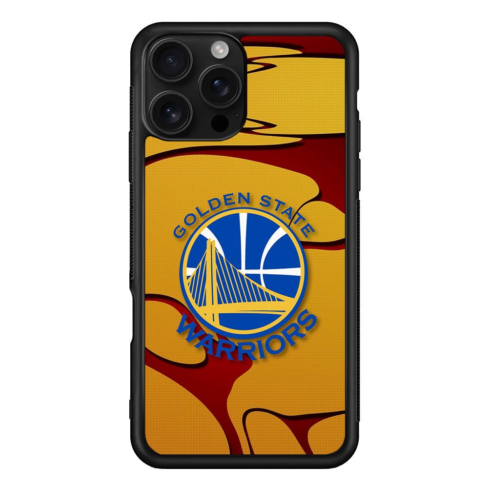 Golden State Warriors Pattern iPhone 16 Pro Case | Durable Protective Case for iPhone 16 Pro