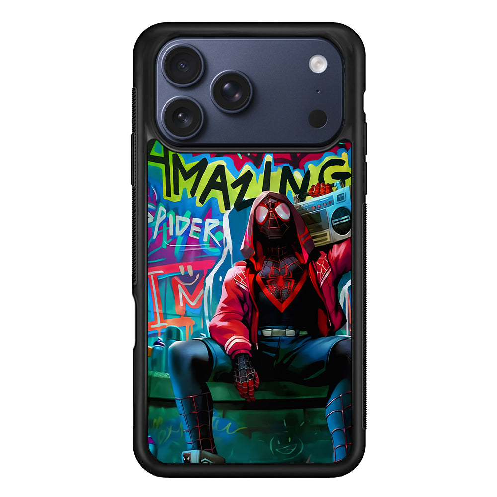 Spider-Man Hip Hop Style iPhone 17 Pro Max Case | Slim Protective Cover for iPhone 17 Pro Max