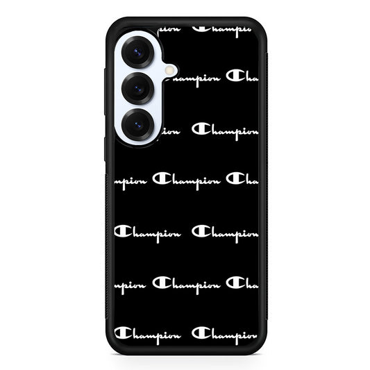Champion Bland And White Samsung Galaxy S25 Plus Case | Slim Rubber Case for Samsung Galaxy S25 Plus