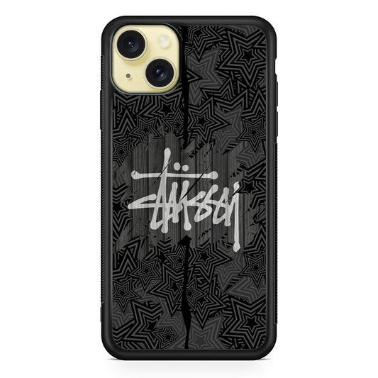 Stussy Star from The Night iPhone 15 Plus Case | Slim Rubber Case for iPhone 15 Plus
