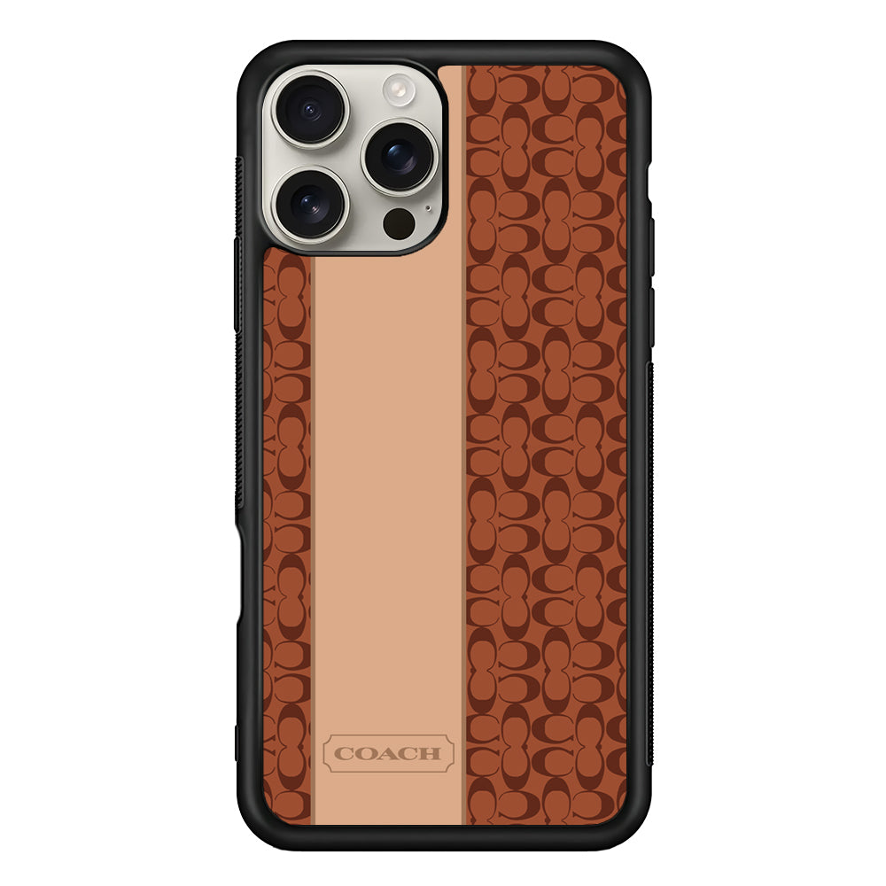 Coach Grand Line iPhone 16 Pro Max Case | Slim Rubber Case for iPhone 16 Pro Max