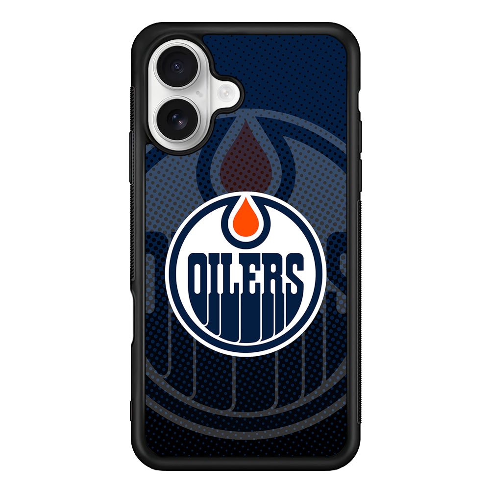 Edmonton Oilers Dot iPhone 16 Plus Case | Durable Protective Rubber Cover