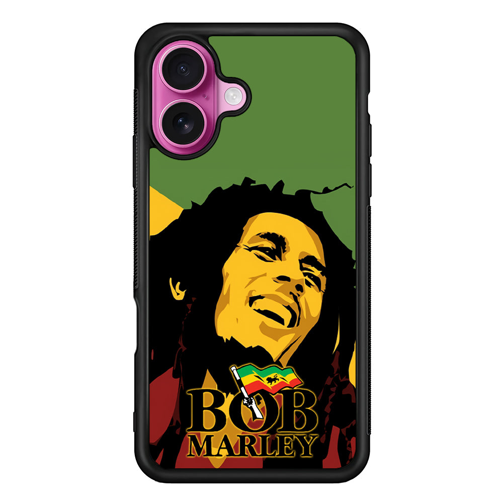Bob Marley Art Legend Reggae iPhone 17 Case | Slim Protective Rubber Phone Cover