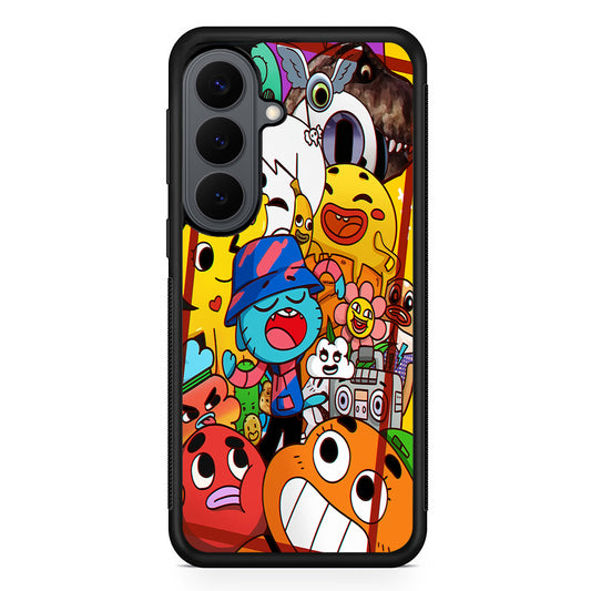 The Amazing World of Gumball Cartoon Samsung Galaxy S26 Plus Case | Slim Rubber Case for Samsung Galaxy S26 Plus