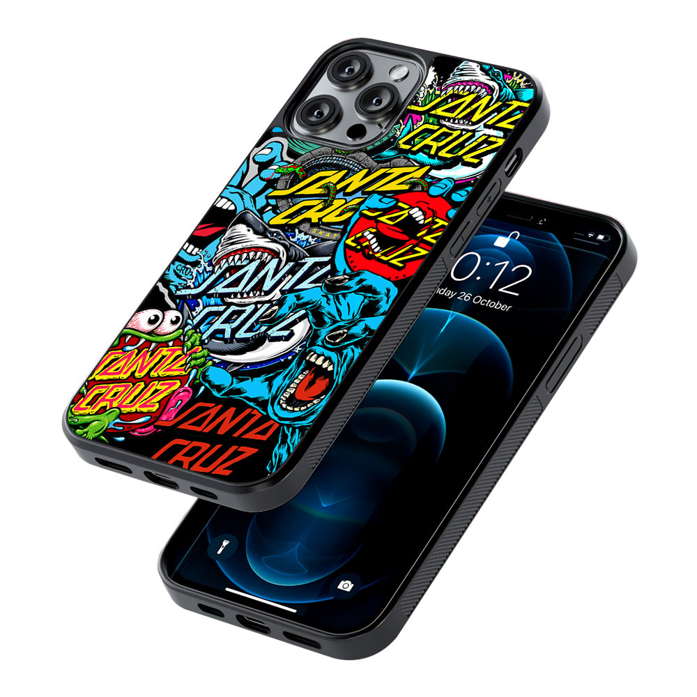 Santa Cruz Skateboard logo 2D Rubber Phone Case | Durable Phone Case
