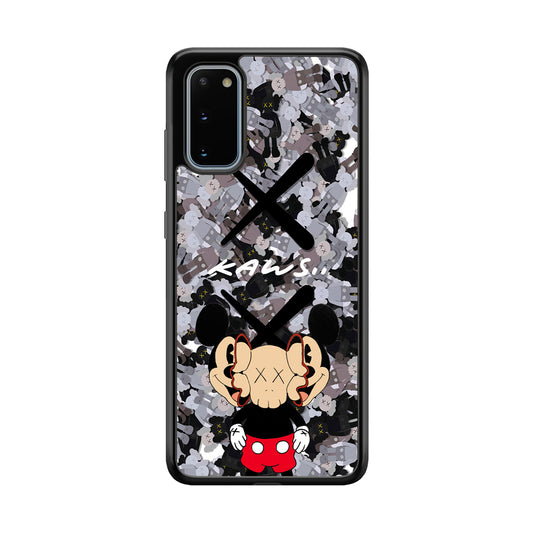 Kaws and Mickey Mask Samsung Galaxy S20 Case | Slim Rubber Case for Samsung Galaxy S20