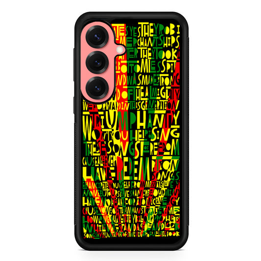 Bob Marley Redemption Song Samsung Galaxy S25 Case | Protective Case for Samsung Galaxy S25