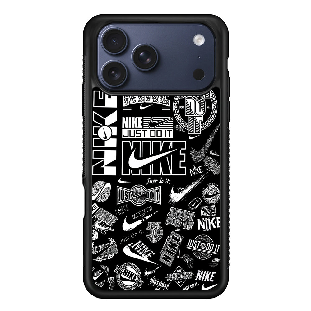 Cool Nike Logo Black White iPhone 17 Pro Max Case | Durable Rubber Case for iPhone 17 Pro Max