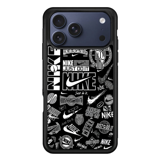 Cool Nike Logo Black White iPhone 17 Pro Max Case | Durable Rubber Case for iPhone 17 Pro Max