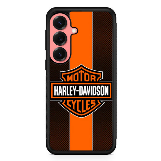 Harley Davidson Square Pattern Samsung Galaxy S25 Case | Slim Protective Cover for Samsung Galaxy S25