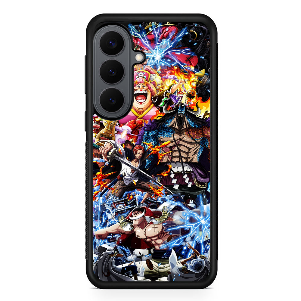 One Piece All Yonkou Samsung Galaxy S26 Plus Case | Slim Rubber Case for Samsung Galaxy S26 Plus