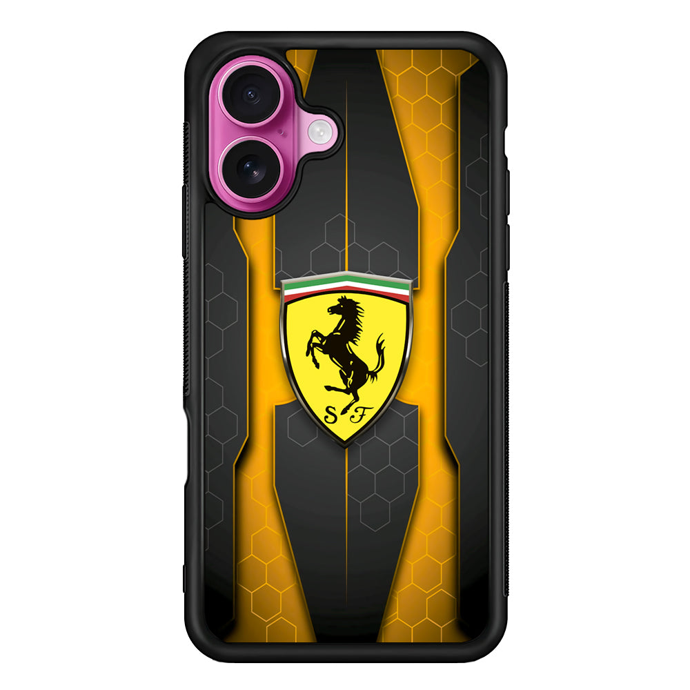 Ferrari Sweet Futuristic Shapes iPhone 17 Case - Slim Rubber Case for iPhone 17