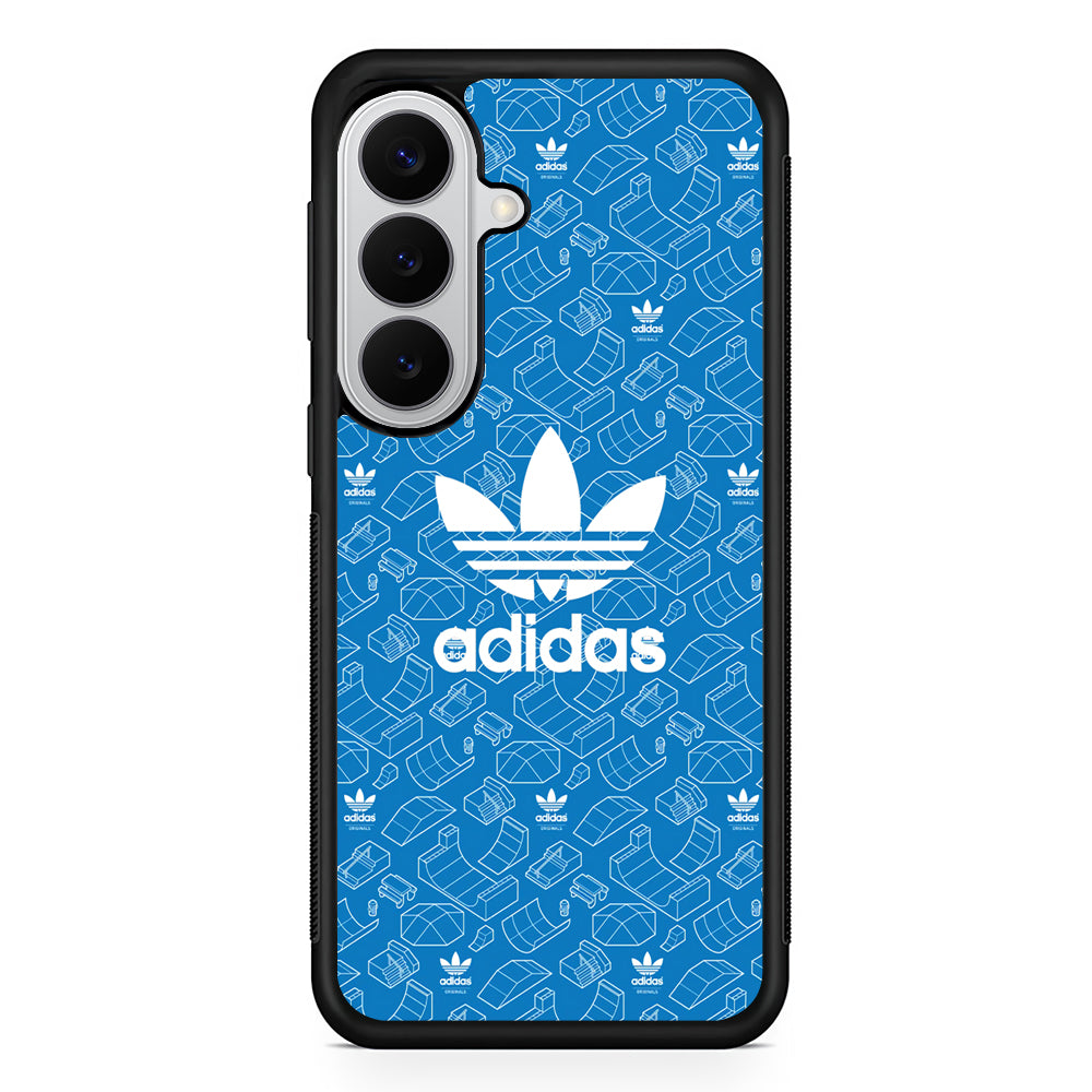 Adidas Skatepark Silhouette Patern Samsung Galaxy S26 Case | Slim Samsung Galaxy S26 Rubber Case