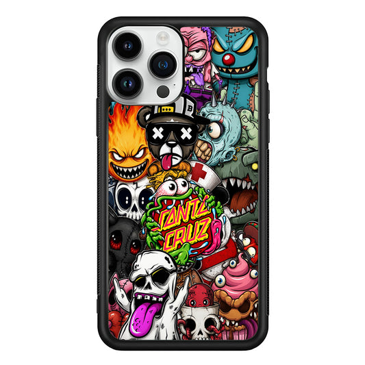 Santa Cruz Skateboard Monster iPhone 13 Pro Case | Slim Rubber Case for iPhone 13 Pro