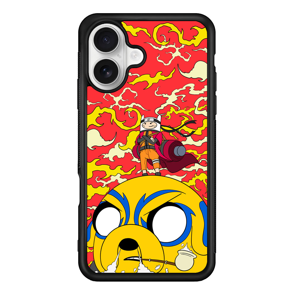 Finn Uzumaki Adventure Time iPhone 16 Plus Case | Durable Protective Rubber Cover