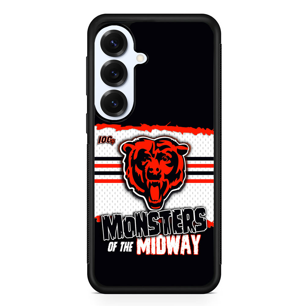 Chicago Bears Monsters Midway Samsung Galaxy S25 Plus Case | Slim Rubber Cover for Samsung Galaxy S25 Plus