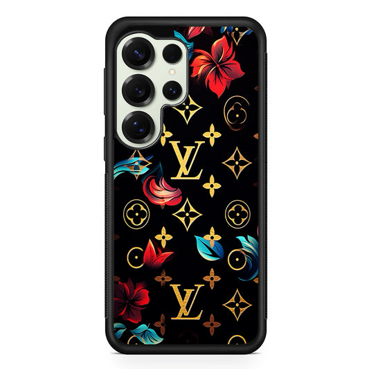 Louis Vuitton Flowers Design Samsung Galaxy S25 Ultra Case | Slim Rubber Case for Samsung Galaxy S25 Ultra