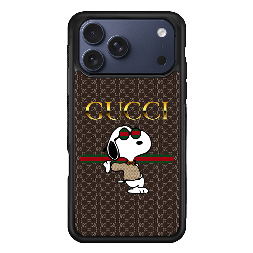 Gucci Snoopy Dope iPhone 17 Pro Max Case | Slim Rubber Case for iPhone 17 Pro Max