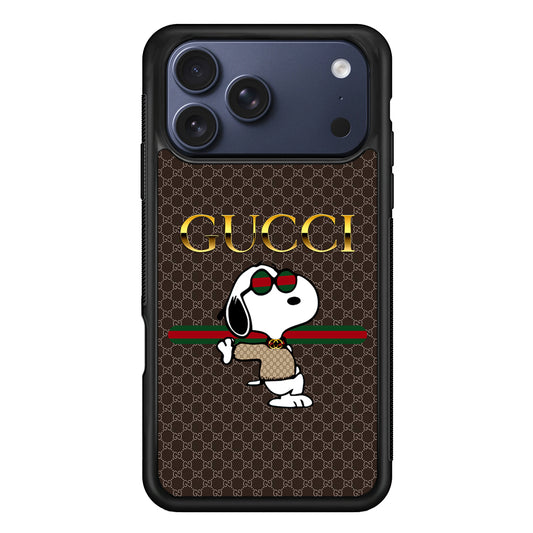 Gucci Snoopy Dope iPhone 17 Pro Max Case | Slim Rubber Case for iPhone 17 Pro Max