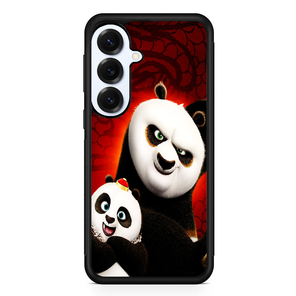 Kung Fu Panda With Baby Po Samsung Galaxy S25 Plus Case | Slim Rubber Cover for Samsung Galaxy S25 Plus
