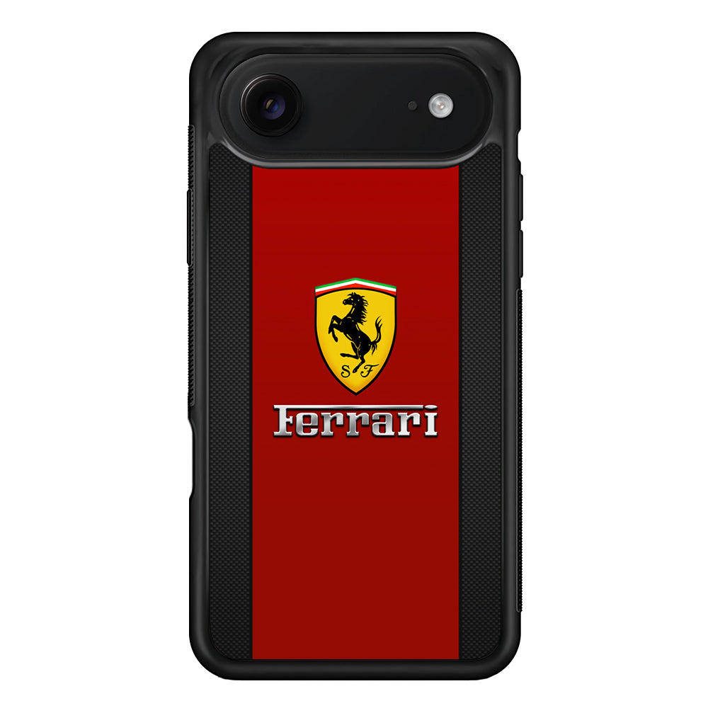 Ferrari Luxury Car Stripe Logo iPhone 17 Air Case | Slim Rubber Case for iPhone 17 Air