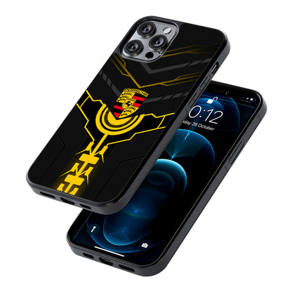 Porsche Lightning Vibes 2D Rubber Phone Case | Slim Protective Phone Case