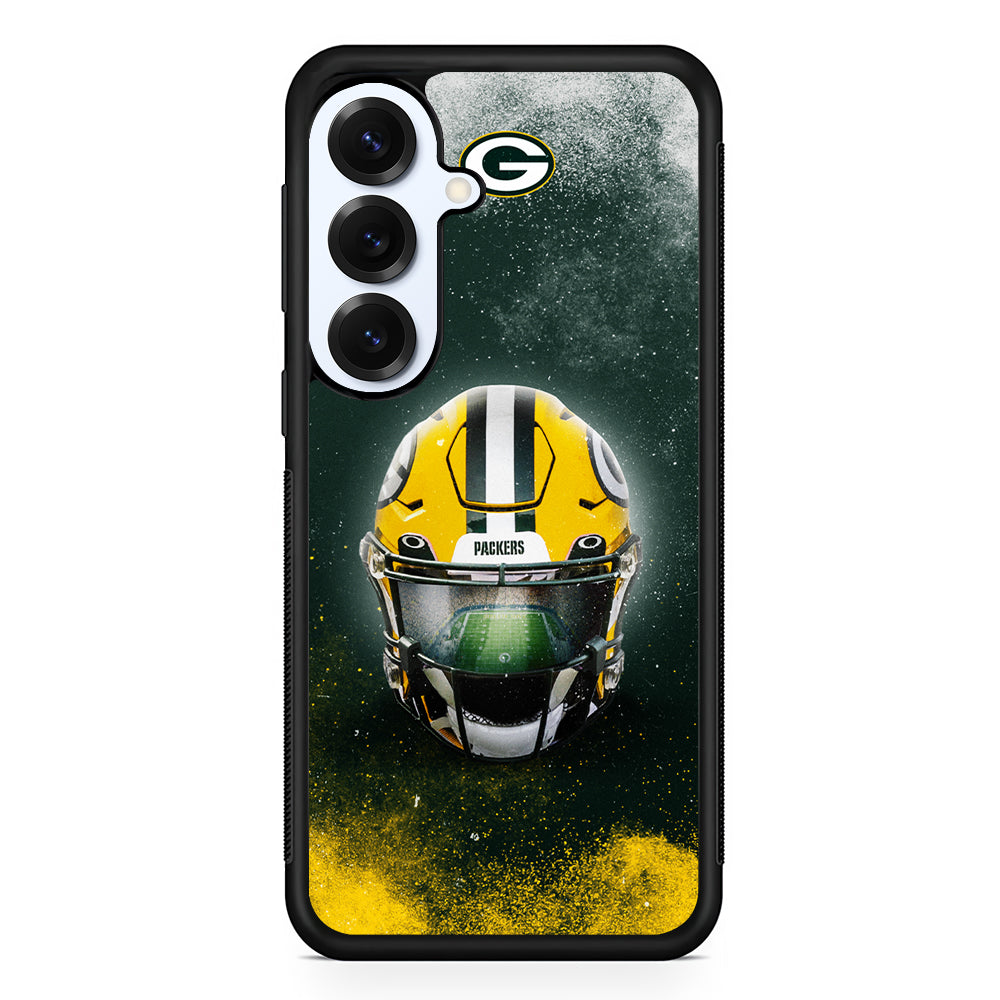 Green Bay Packers Helmet Samsung Galaxy S25 Plus Case | Slim Rubber Cover for Samsung Galaxy S25 Plus
