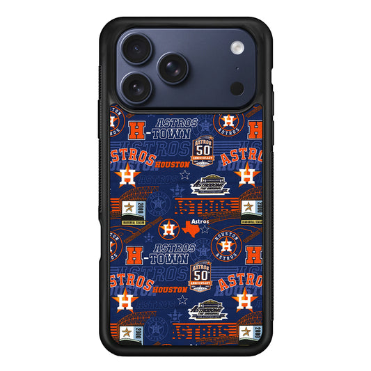 Houston Astros Retro iPhone 17 Pro Max Case | Slim Protective Cover for iPhone 17 Pro Max