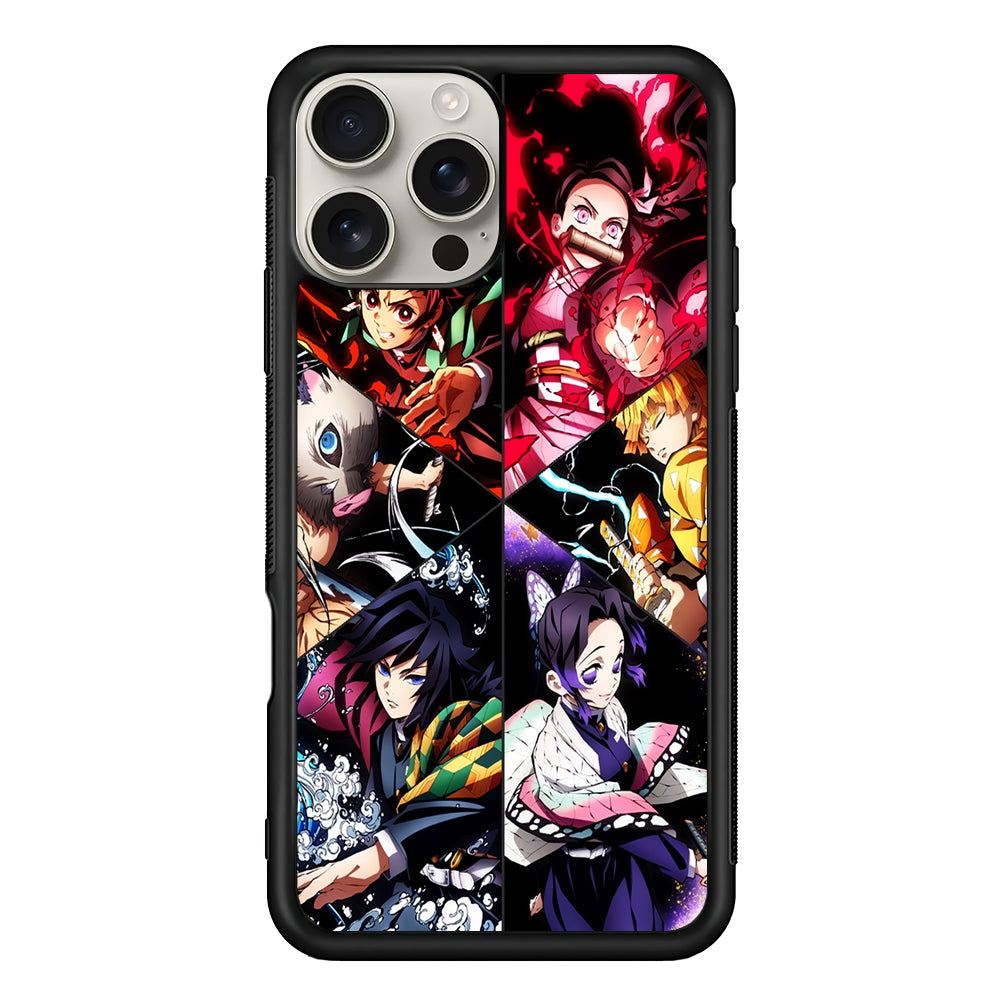 Demon Slayer Anime Characters iPhone 16 Pro Max Case | Stylish Protective Case for iPhone 16 Pro Max