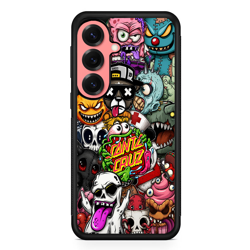 Santa Cruz Skateboard Monster Samsung Galaxy S25 Case | Slim Rubber Case for Samsung Galaxy S25